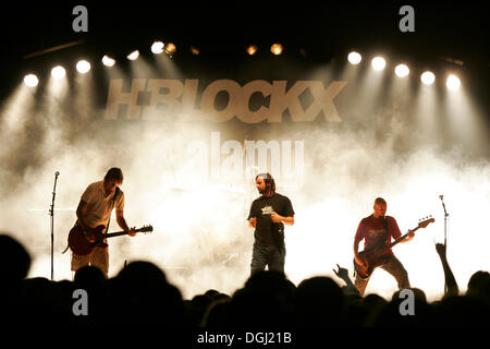 Il tedesco della rock band H-Blockx vivere nel luogo Schueuer, Lucerna, Svizzera Foto Stock