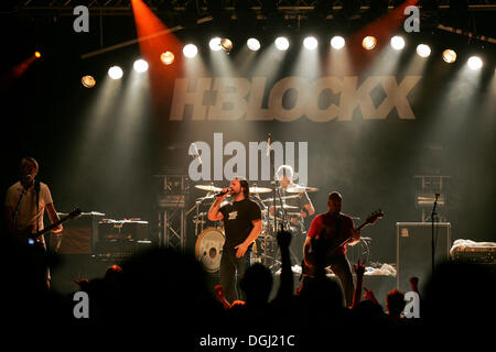 Il tedesco della rock band H-Blockx vivere nel luogo Schueuer, Lucerna, Svizzera Foto Stock