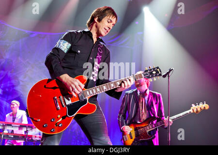 Per Gessle del pop svedese duo 'Roxette' suonare dal vivo al Hallenstadion di Zurigo, Svizzera, Europa Foto Stock