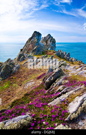 Punto di morte con una vista sul Canale di Bristol. Foto Stock