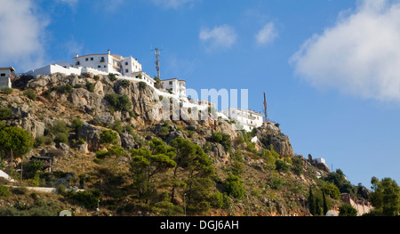 Comares villaggio Axarquía, regione, provincia di Malaga, Andalusia, Spagna Foto Stock