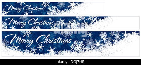 I fiocchi di neve - il simbolo del fiocco di neve Banner Web con spazio di copia Foto Stock