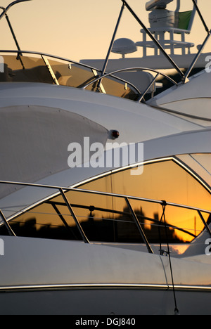 Porto di Santa Eulalia del Rio, Ibiza, Spagna Foto Stock