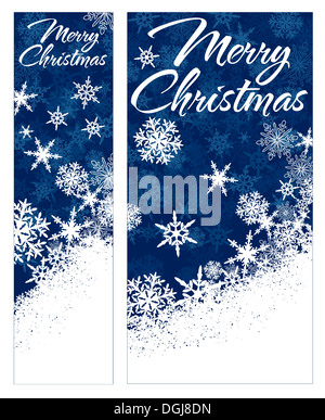 I fiocchi di neve - il simbolo del fiocco di neve Banner Web con spazio di copia Foto Stock