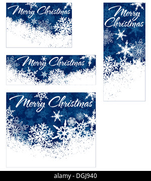 I fiocchi di neve - il simbolo del fiocco di neve Banner Web con spazio di copia Foto Stock