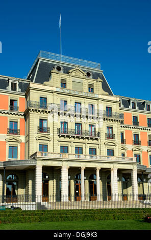 Palais Wilson, sede dell'Ufficio dell'Alto Commissario delle Nazioni Unite per i Diritti Umani, OHCHR, Ginevra, Svizzera Foto Stock