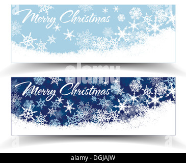 I fiocchi di neve - il simbolo del fiocco di neve Banner Web con spazio di copia Foto Stock