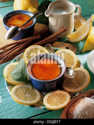 Crema catalana, crema catalana, Spagna. Foto Stock
