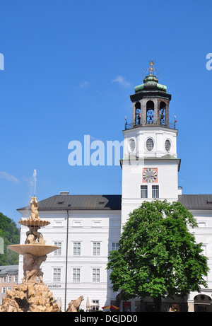 Carillon torre di Nuova Residenza di Salisburgo Foto Stock