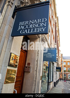 Gallerie su Cork Street, Mayfair, London, England, Regno Unito Foto Stock