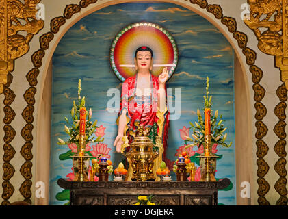 Scultura di Buddha in Tham Pagoda Thai, montagne di marmo, Ngu Hanh figlio, Thuy figlio, Da Nang, Vietnam Asia Foto Stock