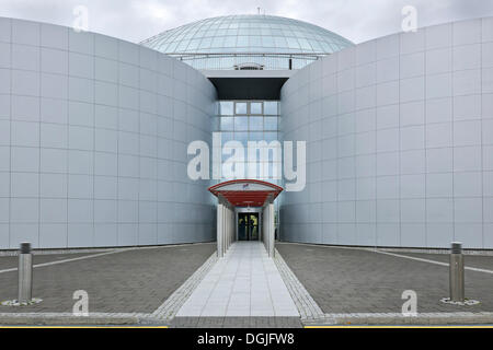 Ingresso di acqua calda e di storage ristorante Perlan, Reykjavik, Islanda Foto Stock