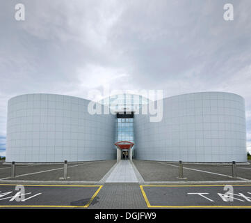 Ingresso di acqua calda e di storage ristorante Perlan, Reykjavik, Islanda Foto Stock