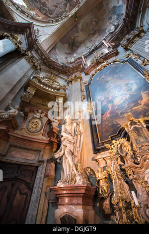 La Chiesa di San Nicola, Lesser Town, Praga, Repubblica Ceca, Europa Foto Stock