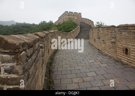 La Grande Muraglia della Cina Große chinesische Mauer, Pechino, Cina, Repubblica Popolare di Cina Foto Stock