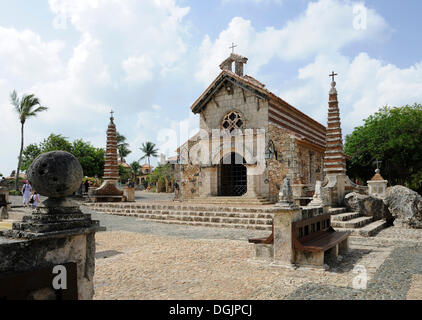 Artista villaggio di Altos de Chavon, Repubblica Dominicana, dei Caraibi Foto Stock