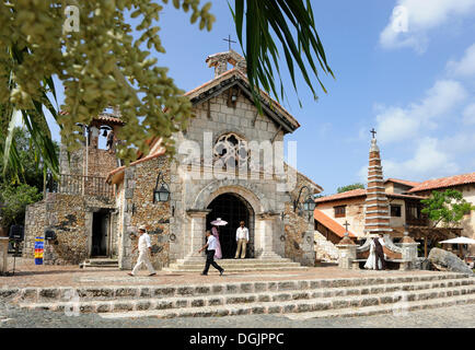 Artista villaggio di Altos de Chavon, Repubblica Dominicana, dei Caraibi Foto Stock