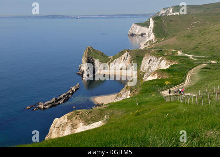 Passeggiata costiera, Lulworth, Dorset, Inghilterra meridionale, England, Regno Unito, Europa Foto Stock