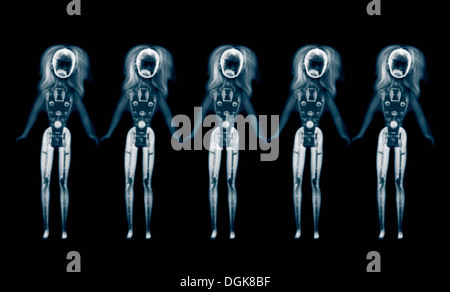 Colorato x-ray di bambole Foto Stock