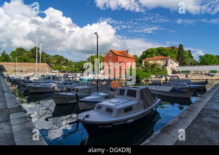 Scena dalla città di Zara, costa adriatica, Croazia, Europa. Foto Stock