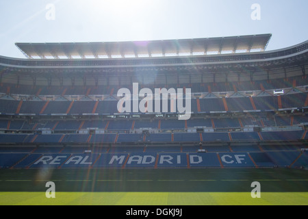 Real Madrid Football Stadium, Madrid, capitale della Spagna. (Santiago Bernabeu Stadium) Foto Stock