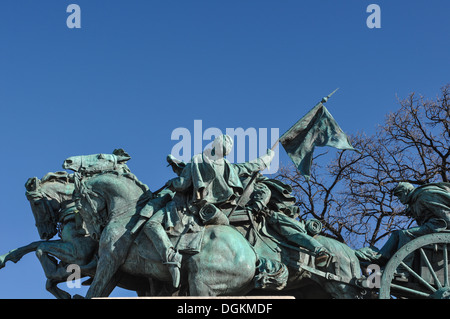 La guerra civile statua in Washington DC Foto Stock