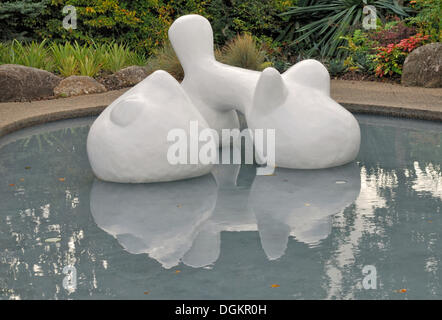 Scultura in plastica in American Giardino modernista, Hamilton Gardens, Hamilton, Isola del nord, Nuova Zelanda Foto Stock