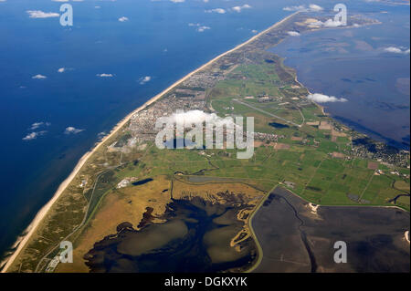 Vista aerea di Westerland, Sylt, Nord Isole Frisone, Schleswig-Holstein, Germania Foto Stock