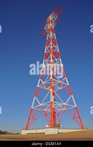 Massima potenza pole in Europa, Hetlingen, Schleswig-Holstein Foto Stock