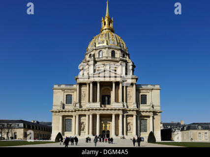 Cupola des Invalides o Eglise du Dome chiesa, Napoleone la tomba, Parigi, Francia, Europa Foto Stock