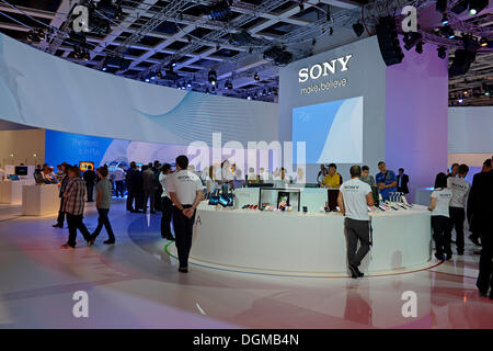 Hall di Sony, Internationale Funkausstellung, IFA 2012, Berlin Foto Stock