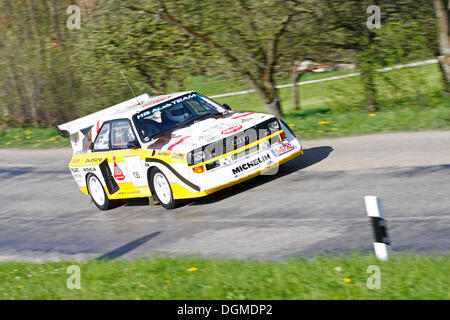 Audi Sport Quattro S1, costruito nel 1985, Langenburg storica 2010, Langenburg, Baden-Wuerttemberg Foto Stock