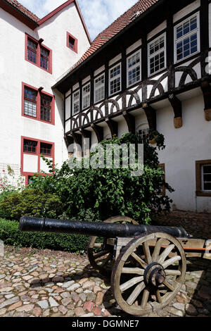 Ex corte farmacia, Schloss Iburg Castello, Bad Iburg, Osnabruecker regione Land Bassa Sassonia Foto Stock