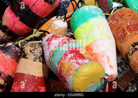 Lobster boe nel porto, Peggy's Cove, le province marittime, SeeprovinzenAtlantic Costa, Nova Scotia, Canada Foto Stock