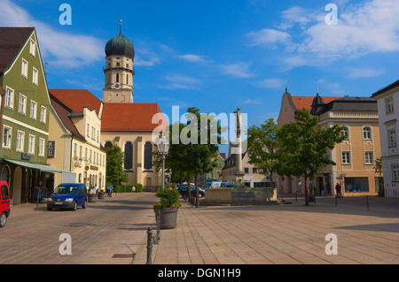 Schongau, Pfaffenwinkel regione, Strada Romantica, Romantische Strasse, Baviera, Germania, Europa. Foto Stock