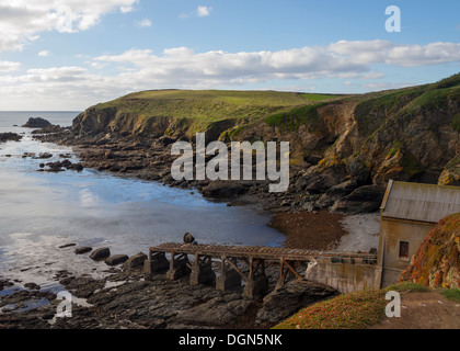 Lizard Point vecchia stazione di salvataggio Inghilterra Cornwall Regno Unito Foto Stock