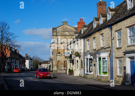 Woodstock High Street Oxfordshire Inghilterra Foto Stock