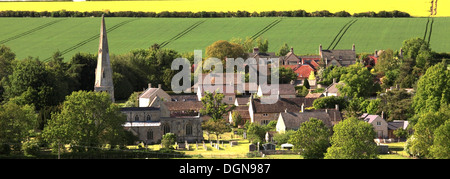 Estate vista sul villaggio Barrowden, Rutland County, England, Regno Unito Foto Stock