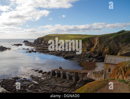 Lizard Point vecchia stazione di salvataggio Inghilterra Cornwall Regno Unito Foto Stock