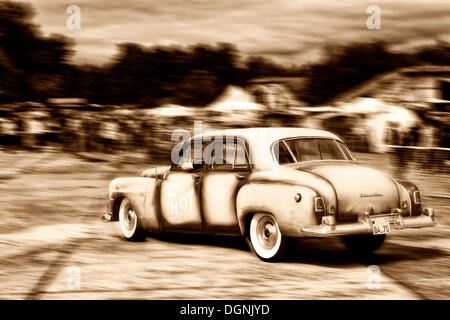 Chrysler auto classica, Roadie Show, immagine modificata, Berlino Foto Stock