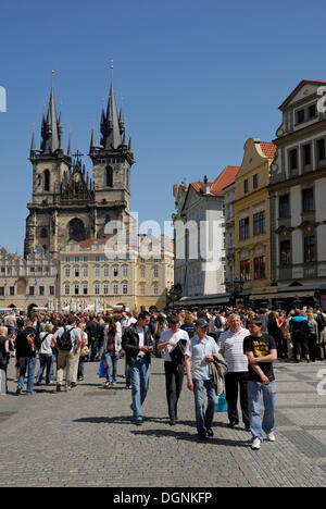 Municipio della Città Vecchia di Praga, Repubblica Ceca, Europa Foto Stock