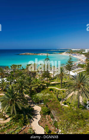 Spiaggia di Nissi in Ayia Napa, Cipro del Sud, Cipro Foto Stock