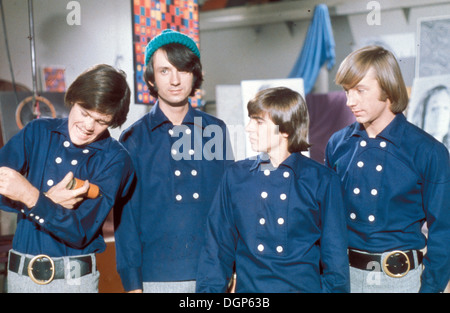 Il MONKEES gruppo pop circa 1967 Da sinistra: Mickey Dolenz, Mike Nesmith,Davy Jones, Pete Tork Foto Stock