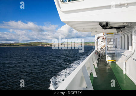 Traversata in traghetto da Ardrossan Isle of Arran, Ayyrshire del Nord, Scozia, Regno Unito, Europa Foto Stock