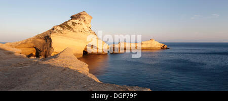 Capo Pertusato, Bocche di Bonifacio, Corse du Sud, Corsica, Francia, Europa Foto Stock