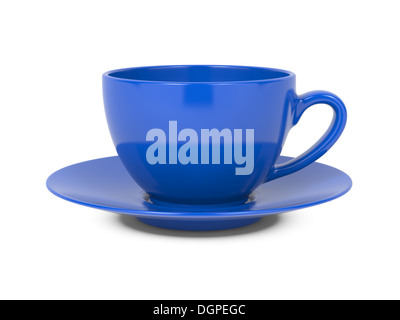 Tazza di caffè isolato su bianco. Foto Stock