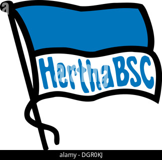 Il logo della squadra di calcio tedesca squadra Hertha BSC Berlin. Foto Stock