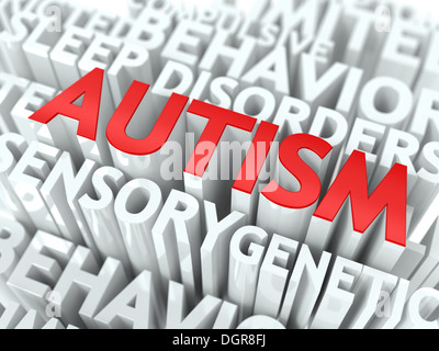 Concetto di autismo. Foto Stock