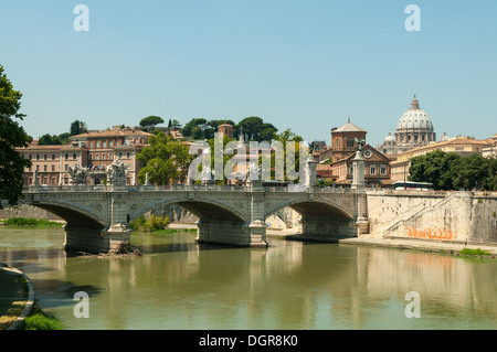 Ponte Vittorio Emanuele, Roma, lazio, Italy Foto Stock