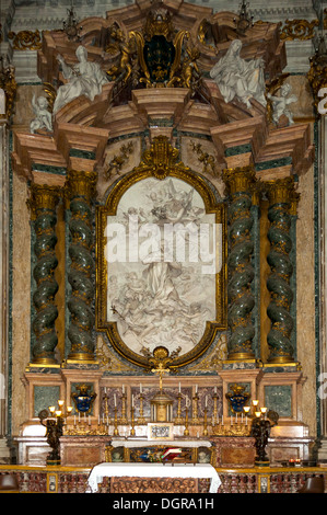 Altare laterale, la chiesa di St Ignatio di Loyola, Roma, lazio, Italy Foto Stock